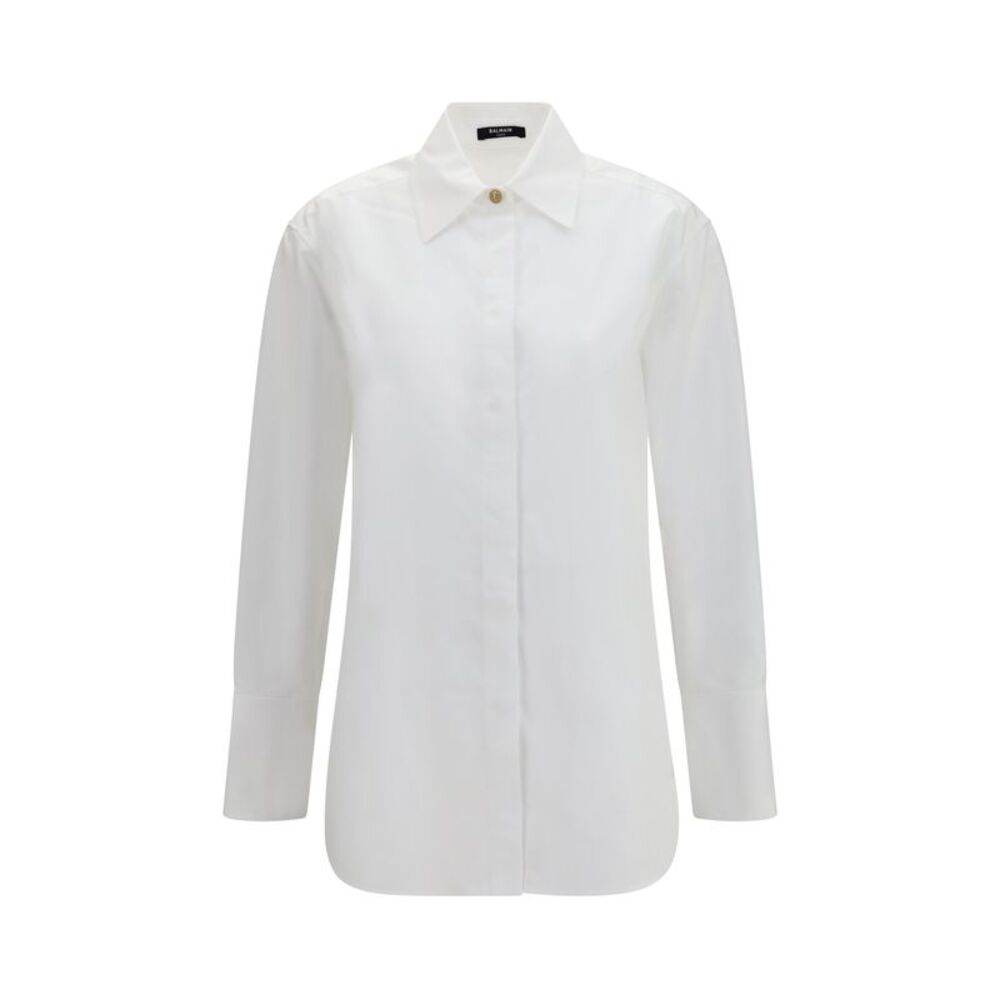 Balmain Women Cotton Poplin Shirt
